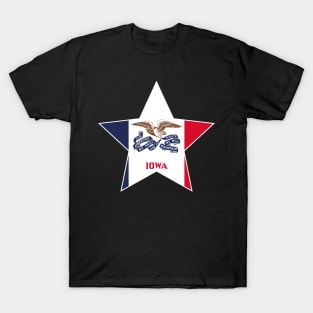 Iowa State Flag Star T-Shirt